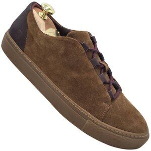 Worn Once? Noah Waxman Essex Sneakers Men 9.5 Brown Leather Casual Fashion Shoes